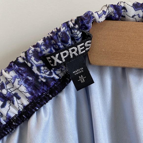 EXPRESS Boho Pattern Maxi Skirt w/ High Slits, Size: M - Picture 4 of 5